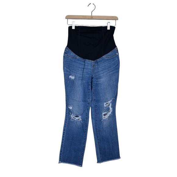 Isabel Maternity Women's 2 Straight Crop Jeans - Picture 1 of 9